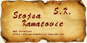 Stojša Kamatović vizit kartica